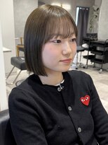 ラミエバイメルト 下北沢(lamie by melt) 花田/ミニボブオリーブベージュブリーチなしカラー下北沢韓国