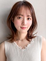 リヤン 表参道(lyann)&nbsp;艶感大人可愛い似合わせカット薄めバングうるツヤ結べるボブ