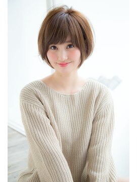 アンアミ オモテサンドウ(Un ami omotesando) 【Un ami】モード・ミルクティーカラー　ショート　松井