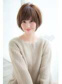 【Un ami】モード・ミルクティーカラー ショート 松井