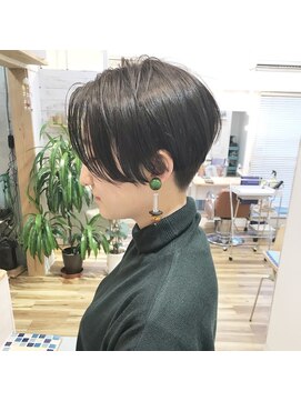 レンク(LENC) Coast.アディクシーカラー×かりあげ×ベリーショートヘア