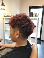 アーチ ミュウ(ARCH mew)&nbsp;【ARCH mew 竹村】メンズダブルカラー×レッド