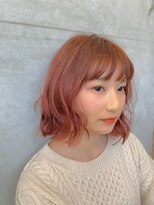 ヘアアンドアイラッシュ ココアンジェ くりえいと宗像店(Coco Ange) 【CocoAnge宗像/担当:沖村】ピーチオレンジ