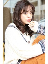 ラ ヴィレット(LA VILLETTE)&nbsp;ツヤ感ブラウンセミロング