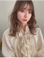 ヌイ 横浜(nui) シアベージュレイヤー_マロンベージュシースルーバング