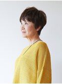 【えがお美容室】50代60代の方に◎ベージュカラーショート