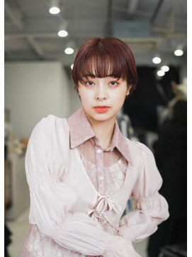 テトヘアー(teto hair) ピンクブラウン　ショート　ボブ