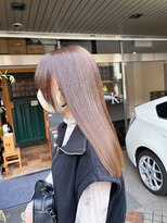 キニ(KINI) 艶髪アッシュブラウンスタイル