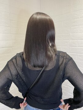 ヘアースペースブルーム プリュス 石橋店(HAIR SPACE BLOOM plus) 石橋阪大前/酸性ストレート/酸熱トリートメント/グレージュ