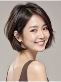 ナチュラルでフェミニンなボブスタイル
