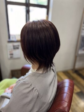 ヘアーハピネス ハート(hair happiness heArt) 大人美人/外ハネボブ/春カラー/くびれミディアム/20代30代