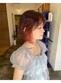 ピンクインナーカラーボブ