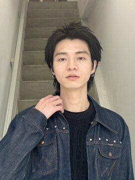 クロト(Clotho) スパイキーショート/ツイストスパイラル波巻きメンズウルフ