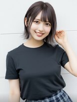 ファクトリーファイブ(Factory5) 小顔外ハネミディアムアッシュ20代30代40代くびれミディ韓国ヘア