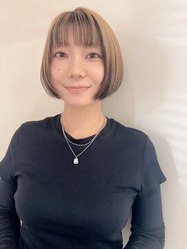 イーストハムネオ(EAST HAM NEO) ショートボブ/ブロンドベージュ/ハイライトカラー