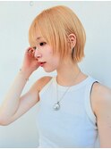 ハイトーン似合わせショート フェイスレイヤー耳掛けショートt88
