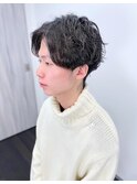 スパイラルパーマ×センターパート【柿本拓】