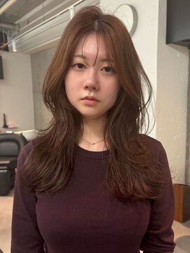 シティ(sity.) 大名　ブリーチなしカラー　暖色カラー　ボブ