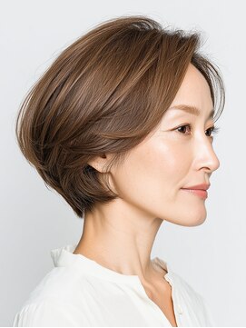 クラゲヘアー/小顔/ココアベージュ/オリーブグレー/川西