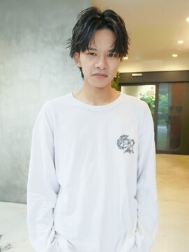 イル(ill) フェザー ショート メンズ センターパート