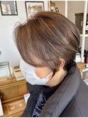 白髪ぼかし/ハイライト/ブラウンベージュ