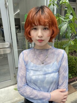 キピ(KIPI) 【ナギサ】ボブ×オレンジヘア