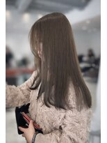 ガリカ 博多駅前(Gallica)&nbsp;ブリーチなしダブルカラーで透明感オリーブベージュ