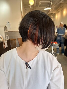 ラック 津田沼(LUCK) イヤリングカラー/津田沼/韓国ボブ/ケアブリーチ/似合わせカット