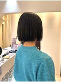 酸性ストレート×切りっぱなしボブ♪♪@吉野