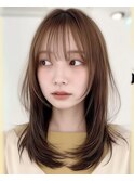 ココアベージュ/オリーブグレー/小顔/黒髪[立川/髪質改善]
