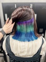 アドラ(ADLLA)&nbsp;チェリーレッド×3色グラデーションオーロラカラー