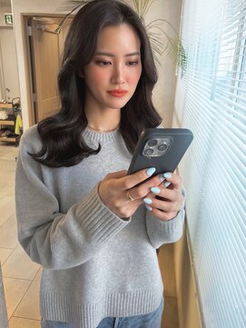 バランス 新宿(balance) 大人ミディアム/ブラウンカラー/20代/30代/40代/小松光司 1