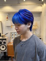 ベンジー 天神店(benji)&nbsp;エンドカラー  ブルー×パープル(福岡/天神)