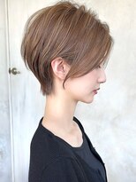 アフロート トウキョウ(AFLOAT TOKYO)&nbsp;前下がりひし形ショートボブ30代40代50代くびれヘア丸顔面長銀座