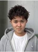 メンズ/アクティブショート/パーマ/スパイキーショート／横浜駅