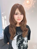 モナザスカイ 栄(MONA the SKY)&nbsp;【MONA】チョコレートブラウン/ロングレイヤー/韓国風くびれ巻き