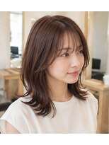 ヘアアンドメイク アース 入間店(HAIR&MAKE EARTH) 大人レイヤーミディ
