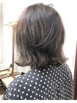 ヘアーアンドアトリエ マール(Hair&Atelier Marl)&nbsp;【Marl】グレージュブラウンの無造作ボブ