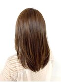 前上がりロングレイヤー/艶カラー/髪質改善/サイエンスアクア
