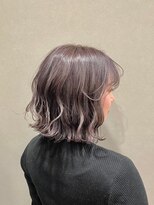 アイコニック 天神店(ICONIQ)&nbsp;ピンクベージュ×ナチュラルボブ