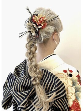 クレドガーデン 西新井店(CRED GARDEN) 成人式 卒業式 振袖 袴 ヘアセット/アレンジ編み込み/西新井s