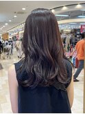 ピンクブラウン&リバース巻き
