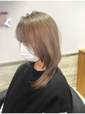 【横顔も可愛い】サイドレイヤー×ブラウンベージュ/新出奈津樹