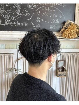 リエットヘア(Lie et.hair) メンズ×マッシュ×ツイストスパイラル×無造作パーマ