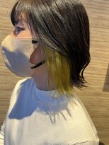 フェリエットバイビークール(feliette by Be-COOL)&nbsp;《インナーカラー》ダークトーン　インナーイエロー