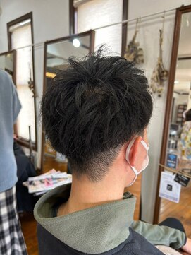 美容室 メザミー MESAMIES 30代40代刈り上げマッシュスタイル