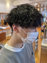 オーガニックマインド 坂戸 鶴ヶ島(organic+mind)&nbsp;20代30代メンズツイストパーマ×束感オシャレ感ショート
