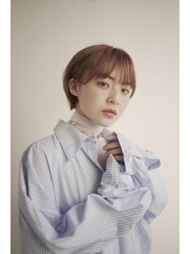 ムク 甲府(muku.) ミディアムヘア/斜めバング/グレージュカラー/甲府駅