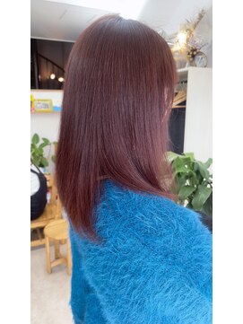 オリビアヘアー(OLIVIA HAIR) 大人かわいいカーディナルブラウン×髪質改善級トリートメント