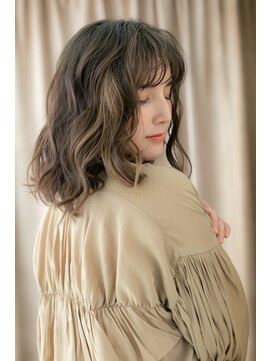 カバーヘア イヴ 戸頭店(COVER HAIR EVE) ■デザインカラーグレージュアッシュハイライト27戸頭20代30代